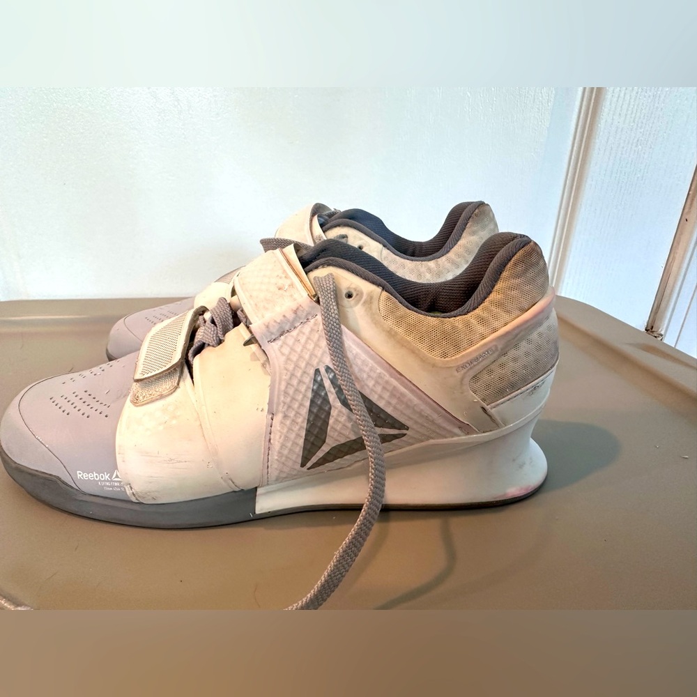 Reebok White Gray Women's Training Sneakers